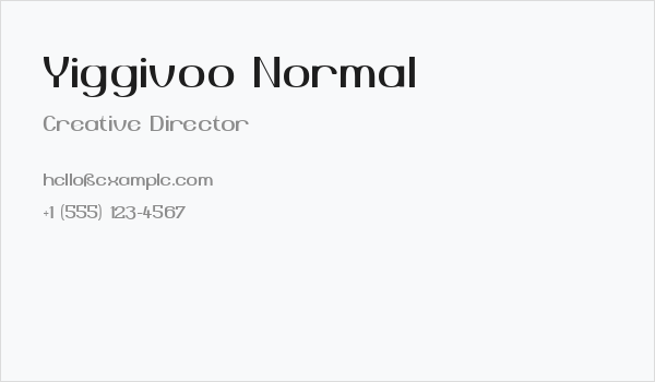 Yiggivoo Normal Business Card