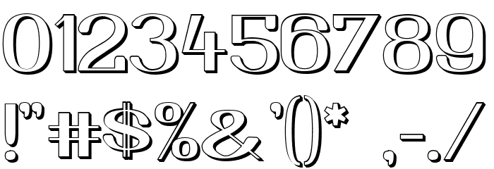Yiggivoo Unicode 3D Font OTHER CHARS