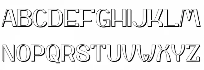 Yiggivoo Unicode 3D 字体 大写