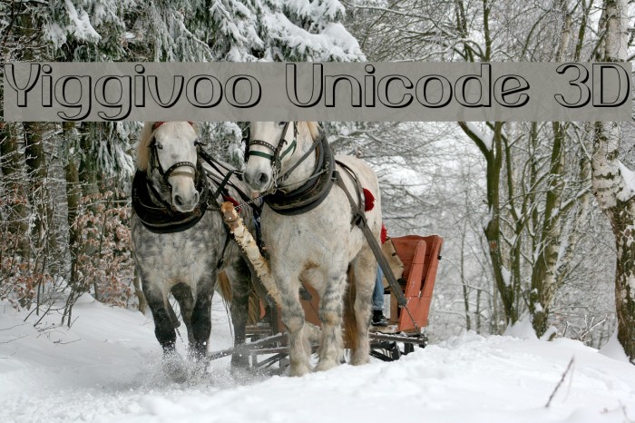 Yiggivoo Unicode 3D Font examples