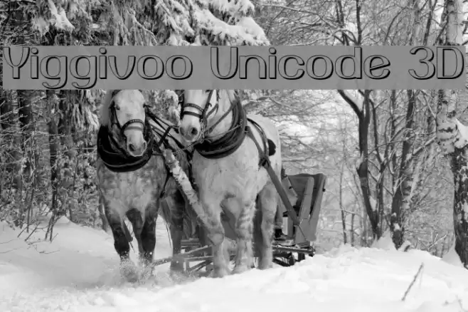Yiggivoo Unicode 3D Font examples