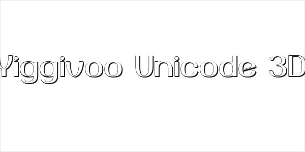 Yiggivoo Unicode 3D Logo