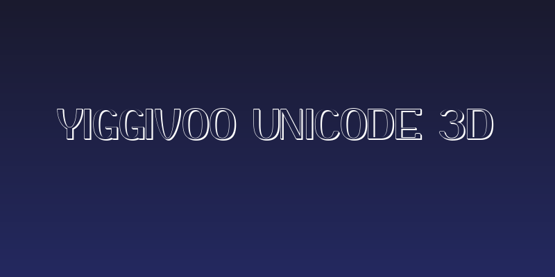Yiggivoo Unicode 3D Social Header