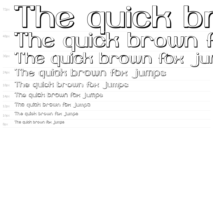 Yiggivoo Unicode 3D Waterfall