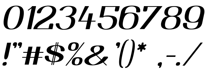 Yiggivoo Unicode Italic Font OTHER CHARS