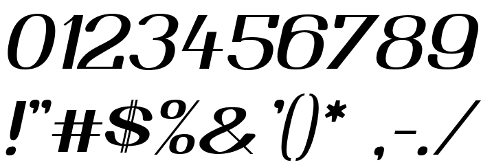 Yiggivoo Unicode Italic Font OTHER CHARS