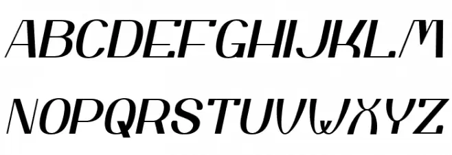 Yiggivoo Unicode Italic フォント 大文字