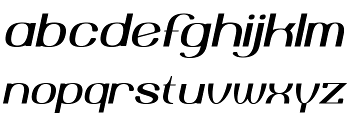 Yiggivoo Unicode Italic Font LOWERCASE