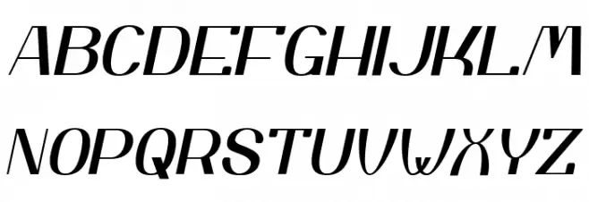 Yiggivoo Unicode Italic फ़ॉन्ट अपरकेस