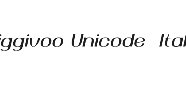 Yiggivoo Unicode  Italic Logo