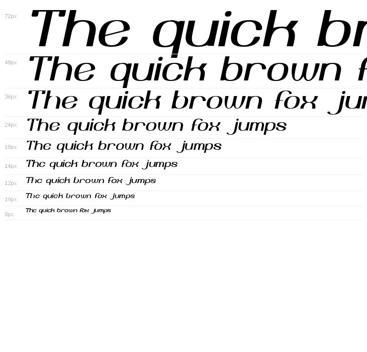 Yiggivoo Unicode  Italic Waterfall