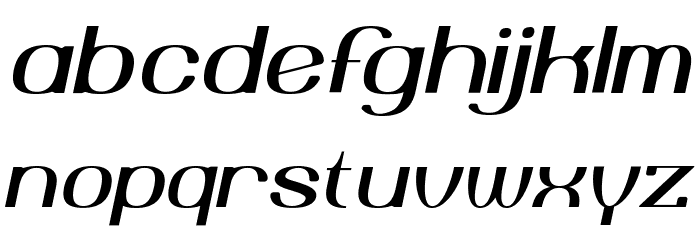 Yiggivoo Unicode Italic Font LOWERCASE