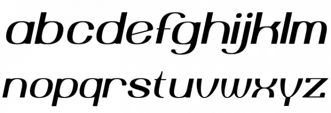 Yiggivoo Unicode Italic Font LOWERCASE