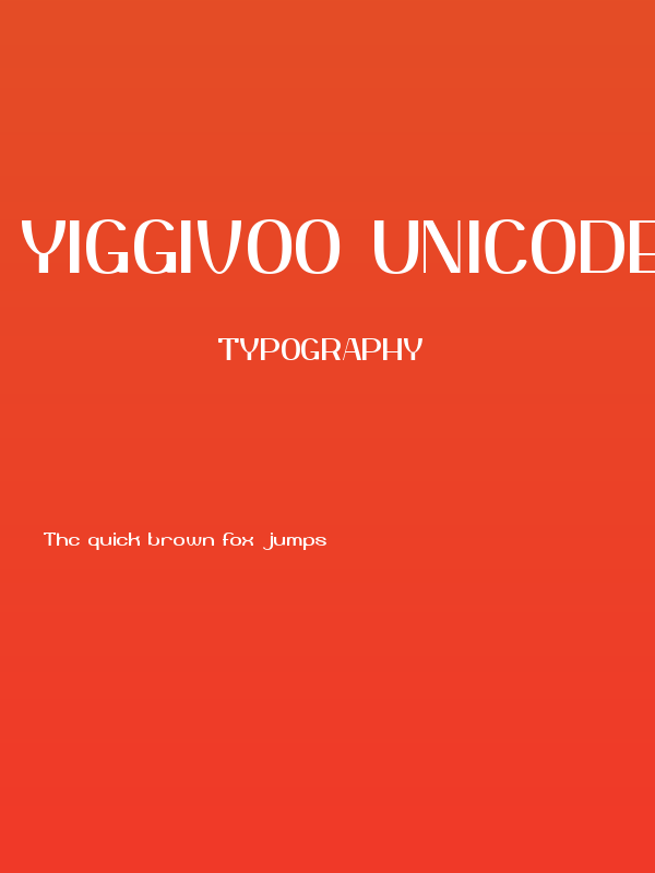 Yiggivoo Unicode Poster