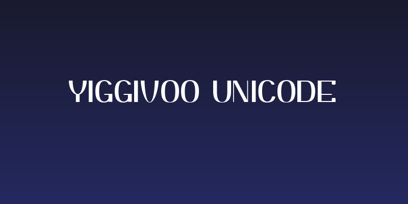 Yiggivoo Unicode Social Header