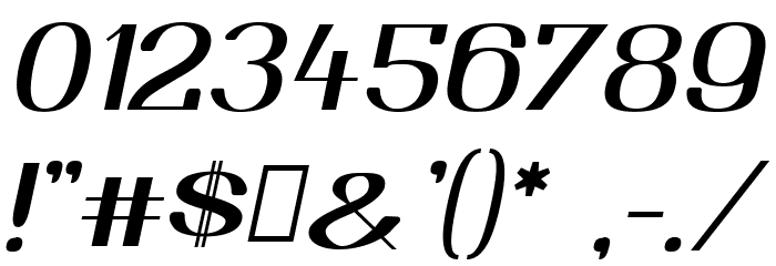 YiggivooUnicode-Italic Font OTHER CHARS