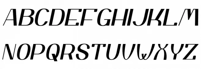 YiggivooUnicode-Italic Font UPPERCASE