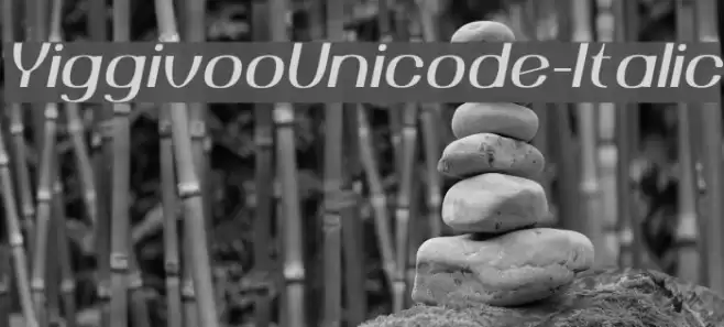 YiggivooUnicode-Italic Font examples