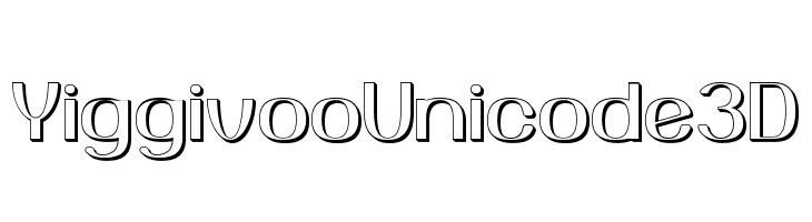 YiggivooUnicode3D Font