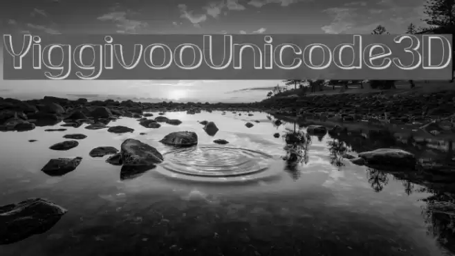 YiggivooUnicode3D Font examples