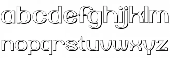 YiggivooUnicode3D Font LOWERCASE
