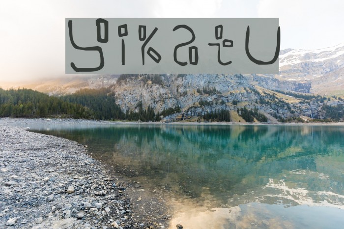 Yikatu Font examples