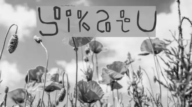 Yikatu Font examples