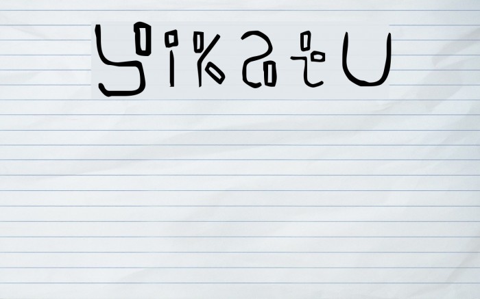 Yikatu Font examples