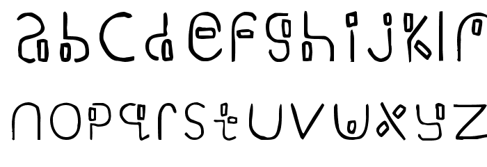 Yikatu Font LOWERCASE