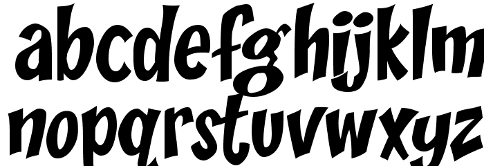 Yikes! Font LOWERCASE
