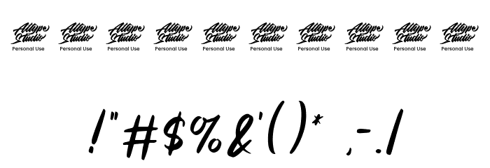 Yilactha - Personal Use Font OTHER CHARS