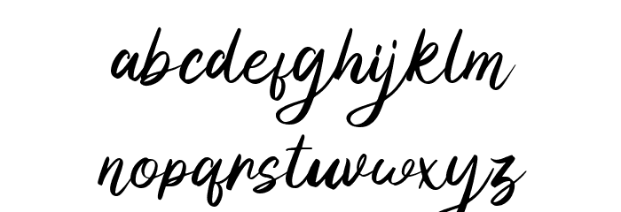Yilactha - Personal Use Font LOWERCASE