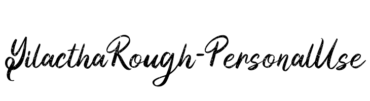 Yilactha Rough - Personal Use  لخطوط تنزيل