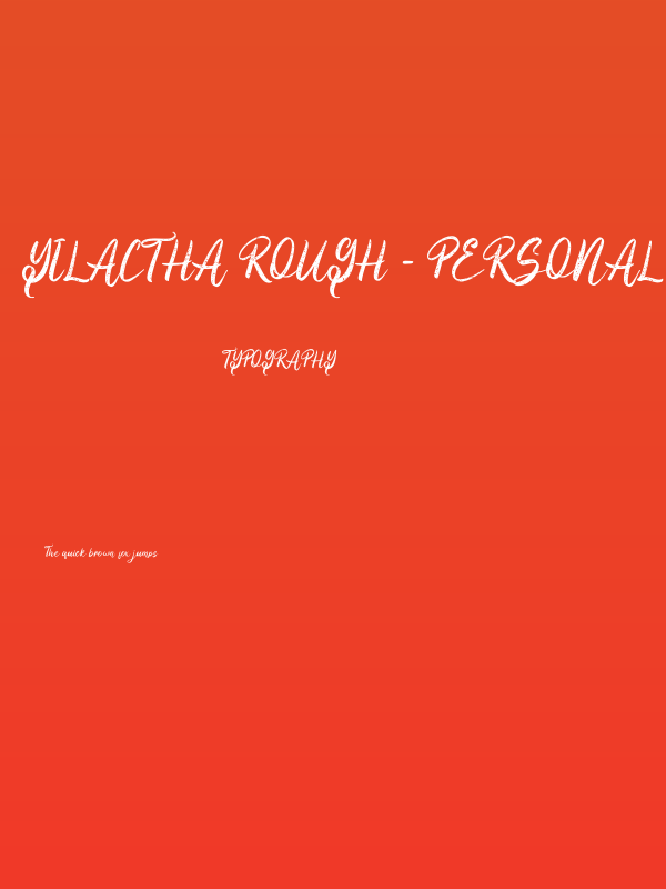 Yilactha Rough - Personal Use Poster