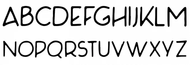 Yillhand Regular Schriftart Groß