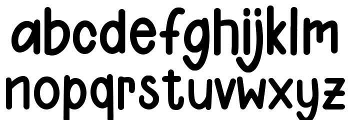 Yippie Yeah Sans Font LOWERCASE
