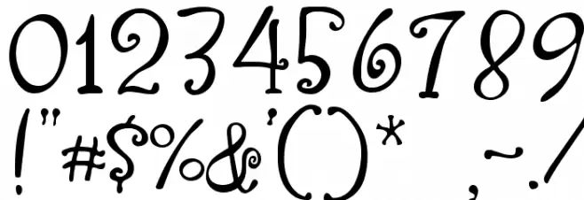 Yippy Skippy Alt Font OTHER CHARS