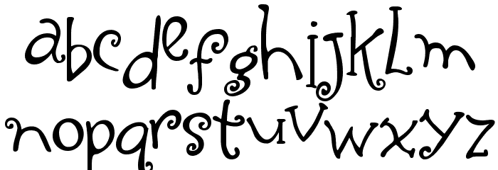 Yippy Skippy Alt Font LOWERCASE