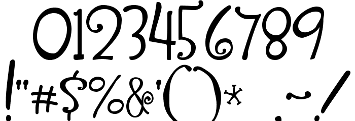 Yippy Skippy Font OTHER CHARS