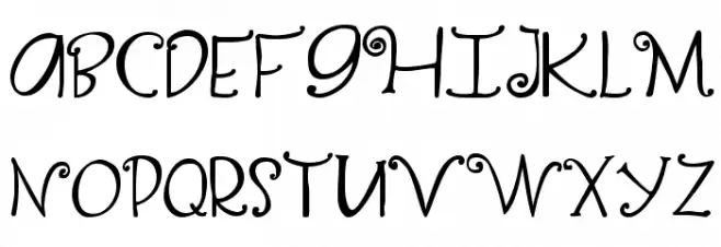 Yippy Skippy Schriftart Groß