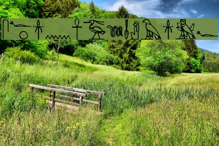 Yiroglyphics Fonte examples
