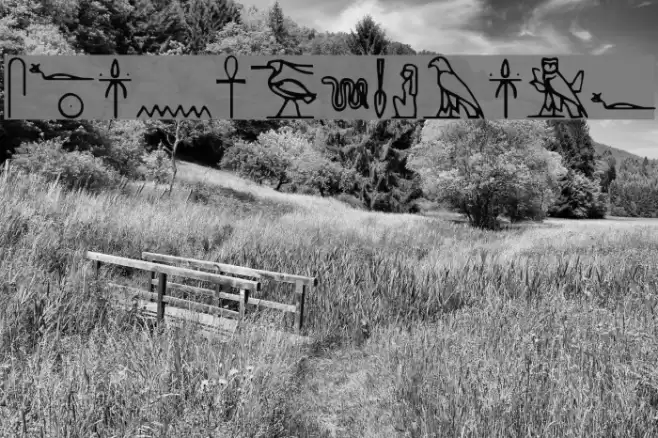 Yiroglyphics Fonte examples