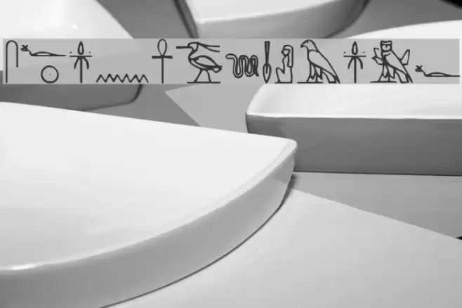 Yiroglyphics Fonte examples