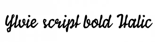 Ylvie script bold Italic  नि: शुल्क फ़ॉन्ट्स डाउनलोड