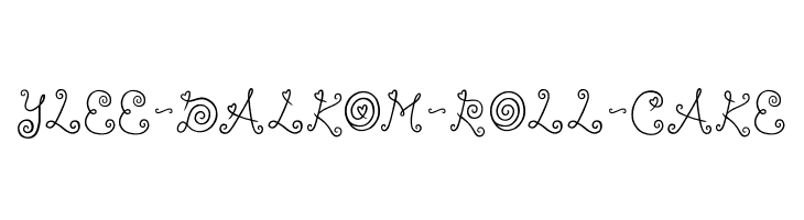 ylee-DALKOM-Roll-Cake Font