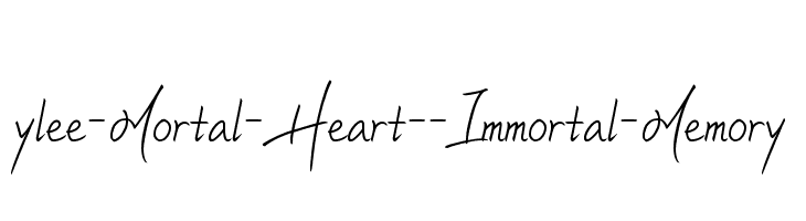 ylee-Mortal-Heart--Immortal-Memory फ़ॉन्ट