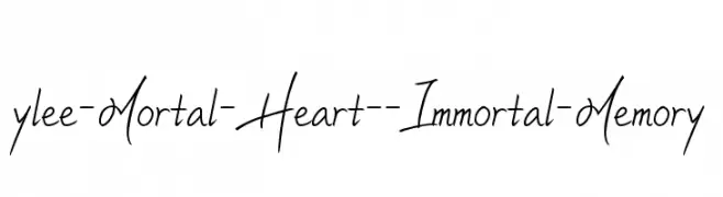 ylee-Mortal-Heart--Immortal-Memory  Descarca Fonturi Gratis
