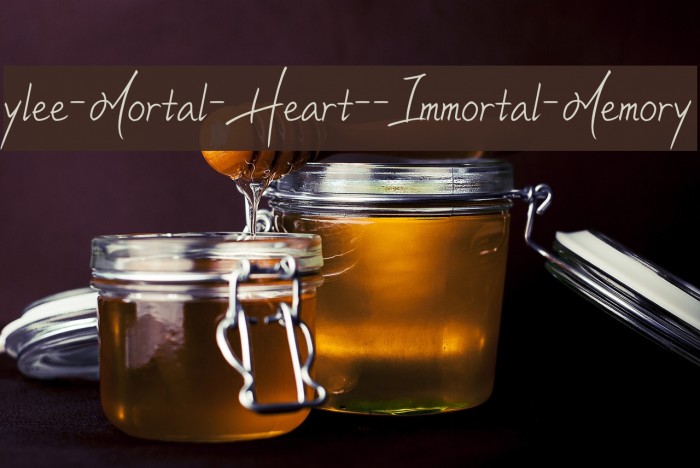 ylee-Mortal-Heart--Immortal-Memory Font examples