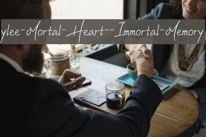 ylee-Mortal-Heart--Immortal-Memory Font examples