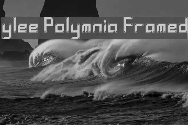 ylee Polymnia Framed Font examples